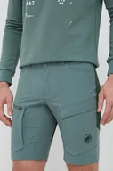 Spodenki męskie - Mammut szorty outdoorowe Zinal Hybrid kolor zielony - miniaturka - grafika 1