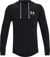 Bluzy męskie - Under Armour Bluza męska Under Armour UA Rival Terry LC HD czarna 1370401 001 2XL - miniaturka - grafika 1