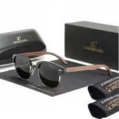 Okulary przeciwsłoneczne - Okulary Kingseven Czarny Złoty - miniaturka - grafika 1