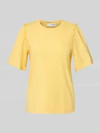 Koszulki i topy damskie - T-shirt z marszczeniami model ‘PENELOPE’ - miniaturka - grafika 1