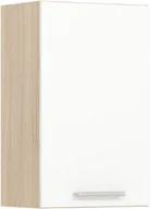 Szafki kuchenne - Szafka górna kuchenna jednodrzwiowa wisząca MODENA MD4/G45 biały połysk - miniaturka - grafika 1