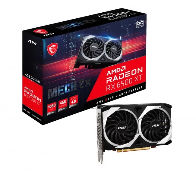 MSI Karta graf Radeon RX 6500 XT MECH 2X 4G OC