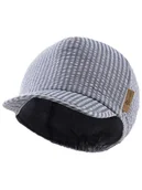 Czapeczki dla niemowląt - Sterntaler Czapka "Streifen" w kolorze niebieskim z daszkiem - miniaturka - grafika 1