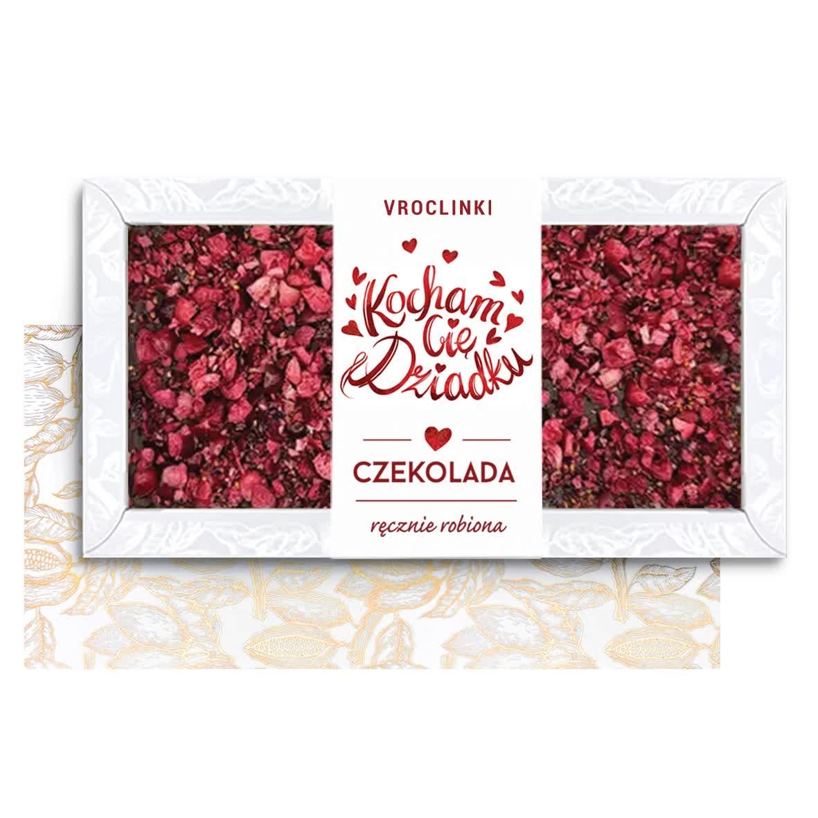 Czekolada Deserowa z Żurawiną na Dzień Babci i Dziadka (80g)
