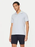 Koszulki męskie - Calvin Klein Polo K10K114133 Niebieski Regular Fit - miniaturka - grafika 1