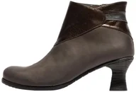 Botki damskie - Fly London Damskie botki BRAL162FLY, szare/grafitowe/DK.Gold, 40 UK, Szary grafit Dk Gold, 40 EU - miniaturka - grafika 1