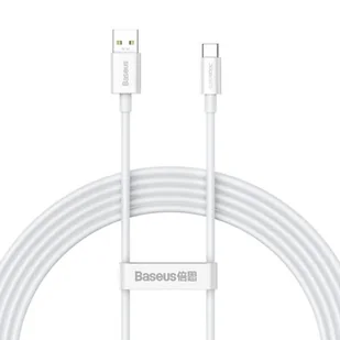 Kabel USB do USB-C Baseus Superior Series, 65W, 2m (biały) - Kable USB - miniaturka - grafika 1