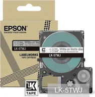 Taśmy do drukarek barwiące - Epson Epson LabelWorks LK-5TWJ - Weiss auf Matt-Transparent - Rolle 1,8 cm x 8 m 1 Kassetten Hangebox - Bandkassette - miniaturka - grafika 1