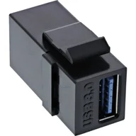 Adaptery i przejściówki - InLine 76202L zmieniacz płci / kabli USB 3.1 (Gen.1) A female USB Type-A Czarny 76202L - miniaturka - grafika 1