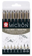 Zestaw cienkopisów Pigma Micron - Sakura - 8 szt. - Markery permanentne Zestaw cienkopisów Pigma Micron - Sakura - 8 szt. - Markery permanentne - miniaturka - grafika 1