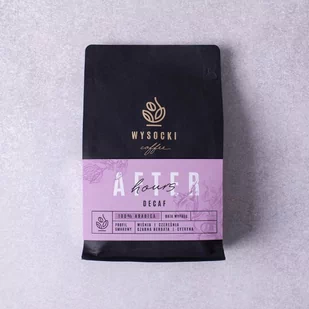WYSOCKI COFFEE Kawa ziarnista Wysocki Coffee After Hours Decaf 250g 10337-uniw - Kawa - miniaturka - grafika 2