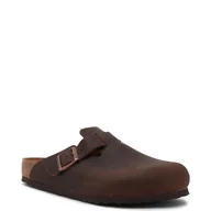 Klapki i japonki męskie - Birkenstock Skórzane klapki Boston LEOI Habana - miniaturka - grafika 1