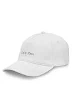 Czapki i chusty sportowe męskie - Calvin Klein Czapka z daszkiem Must Tpu Logo K60K610525 Biały - miniaturka - grafika 1