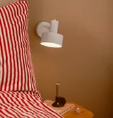 Lampy ścienne - Biały, regulowany kinkiet Matis do zamontowania nad łóżkiem - miniaturka - grafika 1