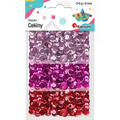 Dekoratorstwo - CEKINY OKRĄGŁE 8MM 3X5G 3 KOLORY TITANUM CRAFT-FUN SERIES - miniaturka - grafika 1