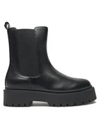 Botki damskie - TWINSET Sztyblety 242TGT152 Czarny - miniaturka - grafika 1