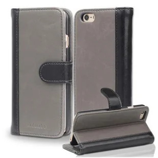Etui Cadorabo do Apple iPhone 6 / 6S w kolorze szarym Ochronne etui na telefon Etui z funkcją podstawki Etui Cover - Etui i futerały do telefonów - miniaturka - grafika 1