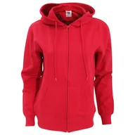 Bluzy sportowe damskie - Damska Gładka Sportowa Bluza Z Kapturem Zamek - miniaturka - grafika 1