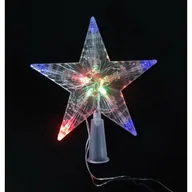 Ozdoby bożonarodzeniowe - Czubek na choinkę 10 LED 16 cm gwiazda - miniaturka - grafika 1