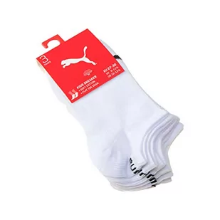 PUMA Niewidoczne skarpety chłopięce (3 sztuki), biały, 42 - Skarpetki damskie - miniaturka - grafika 1