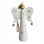 Ozdoby bożonarodzeniowe - ANIOŁ DZWONEK DEKORACJA ŚWIĄTECZNA ANIOŁ Z METALU - miniaturka - grafika 1