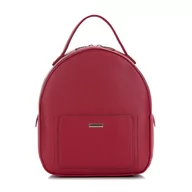 Torebki damskie - Damski plecak z ekoskóry zaokrąglony mały - miniaturka - grafika 1