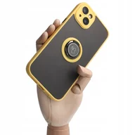 Etui i futerały do telefonów - Bizon Etui Case Hybrid Ring do iPhone 14 Plus żółte - miniaturka - grafika 1