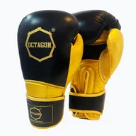 Rękawice bokserskie - Rękawice bokserskie Octagon Prince black/gold - miniaturka - grafika 1