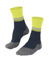 Skarpetki damskie - FALKE Mężczyźni Skarpety do biegania RU4 Endurance Cool M So materiał funkcyjny przeciw pęcherzom cienkie1 Para, Niebieski Space Blue 6116 Stripe, 46-48 - miniaturka - grafika 1