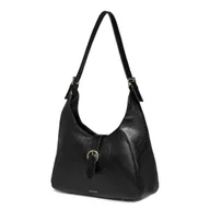 Torebki damskie - Torebka Damska Mała Typu Hobo Na Ramię PUCCINI Czarna BK1251007D-1 - miniaturka - grafika 1