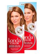 Farby do włosów i szampony koloryzujące - Londa Color, Farba do włosów beżowy blond 8/38, dwupak - miniaturka - grafika 1