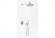 Zestawy prysznicowe - Kohlman QW210AR35 AXEL zestaw prysznicowy z deszczownic$511 35cm i s$512uchawk$513 - miniaturka - grafika 1