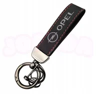Akcesoria motoryzacyjne - BRELOK DO KLUCZY breloczek samochodowy logo OPEL ALCANTARA skóra PREMIUM - miniaturka - grafika 1