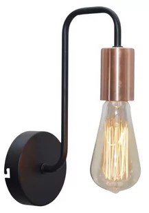 Candellux Kinkiet lampa ścienna Herpe 1x60W E27 czarny 21-66855 - Lampy ścienne - miniaturka - grafika 1