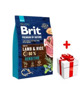 BRIT Premium By Nature Sensitive Lamb 3kg - Sucha karma dla psów - miniaturka - grafika 1