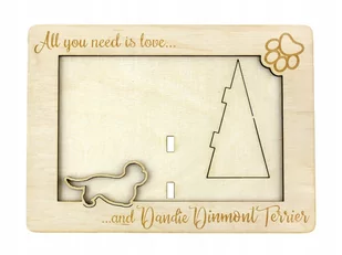 Dandie Dinmont terrier ramka na zdjęcie z psem - Ramki na zdjęcia Dandie Dinmont terrier ramka na zdjęcie z psem - Ramki na zdjęcia - miniaturka - grafika 1