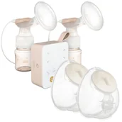 Laktatory - Zestaw Canpol Babies Express Care podwójny laktator elektryczny z aspiratorem do nosa + muszla laktacyjna do laktatorów elektrycznych 2 sztuki - miniaturka - grafika 1