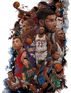 PODKŁADKA POD MYSZ Nadruk 22x18 cm Legendy NBA Koszykówka Jordan Prezent - Podkładki pod mysz - miniaturka - grafika 1