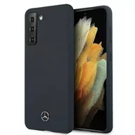 Etui i futerały do telefonów - Mercedes MEHCS21SSILNA S21 G991 niebieski/blue hardcase Silicone Line - miniaturka - grafika 1