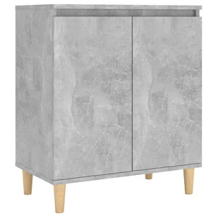vidaXL Szafka z nóżkami z drewna szarość betonu 60x35x70 cm 806071 - Szafki do salonu - miniaturka - grafika 1