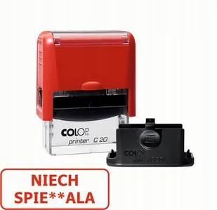 PIECZĄTKA "NIECH SPIERD*LA" - ZABAWNE, ŚMIESZNE GADŻETY, PREZENT - Pieczątki - miniaturka - grafika 1