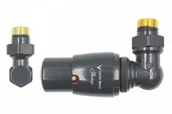 Zawory i kraniki - Zawór termostatyczny trójosiowy Master grafit błyszczący prawy - miniaturka - grafika 1