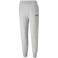 Spodnie damskie - Spodnie damskie Puma ESS Sweatpants TR szare 586842 04-L - miniaturka - grafika 1