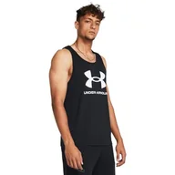Koszulki sportowe męskie - Under Armour Męska kamizelka bez rękawów z logo w sportowym stylu - miniaturka - grafika 1