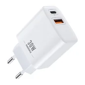 Ładowarki do telefonów - Ładowarka sieciowa Remax, RP-U82, USB, USB-C 30W (biała) - miniaturka - grafika 1