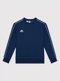 Bluzy dla chłopców - Adidas Bluza Core 18 CV3968 Granatowy Regular Fit - grafika 1
