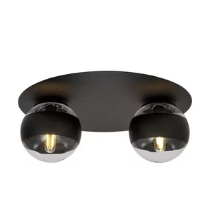 Solar lampa sufitowa 2-punktowa czarna/stripe 1129/2 - Lampy sufitowe - miniaturka - grafika 1