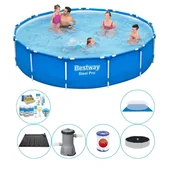 Baseny ogrodowe - Oferta basenów - Bestway Steel Pro 396x84 cm okrągły - miniaturka - grafika 1