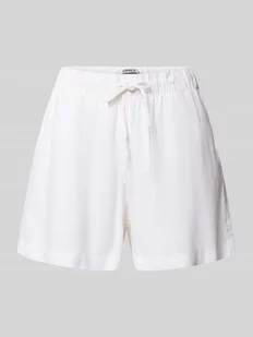 Bermudy o kroju relaxed fit z mieszanki wiskozy i lnu model 'GOA' - Spodenki damskie Bermudy o kroju relaxed fit z mieszanki wiskozy i lnu model 'GOA' - Spodenki damskie - miniaturka - grafika 1