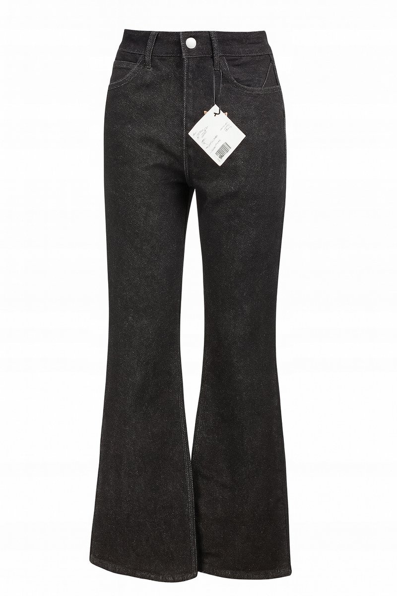 Spodnie damskie Even&Odd Petite 34 czarne dzwony bawełna nowe z metką